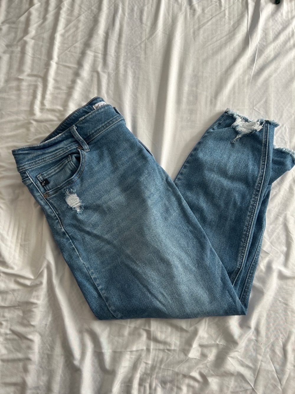 NWOT Maurice’s Classic Distressed Blue Denim Jeans size 22